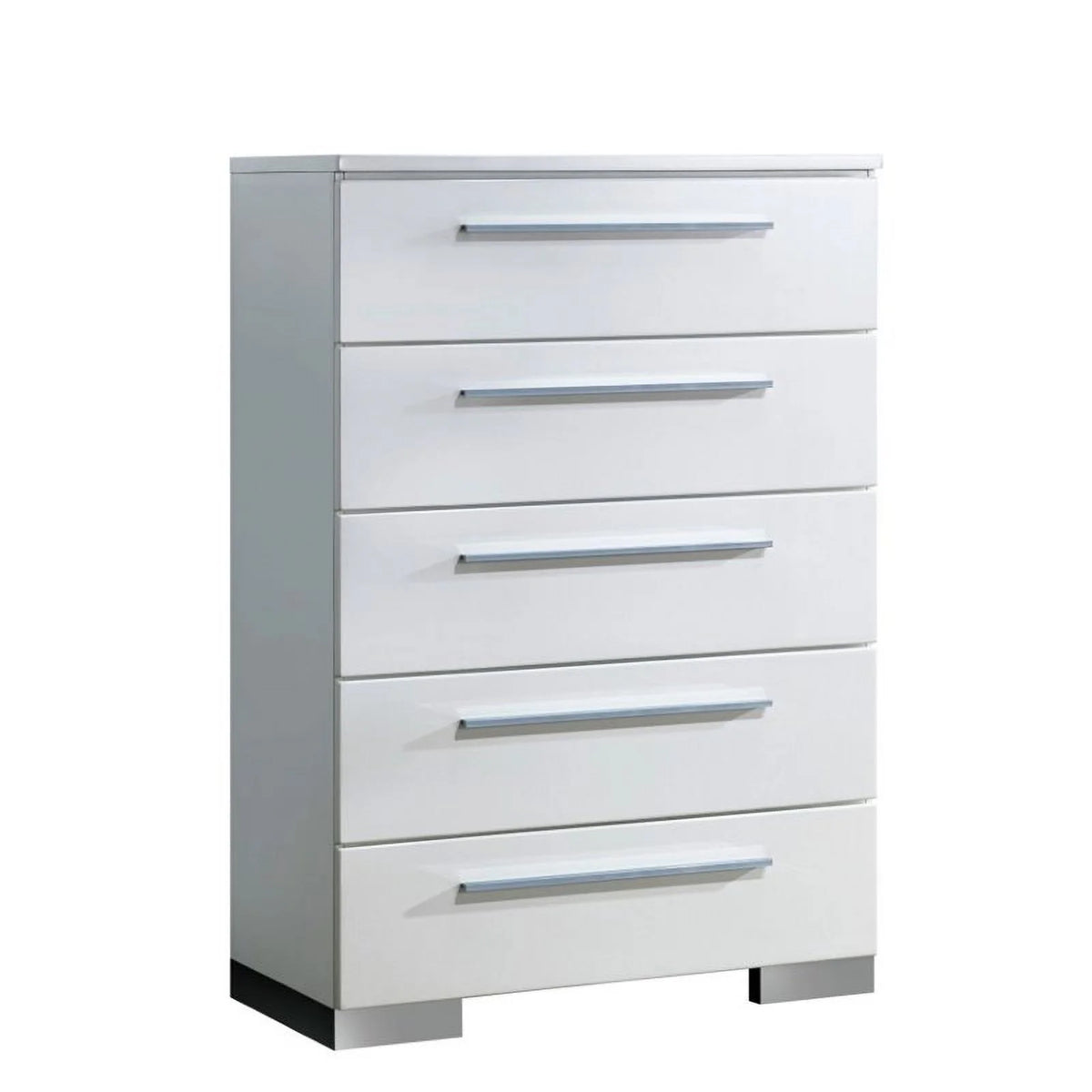 Glossy White Wood Bedroom Set King J28994