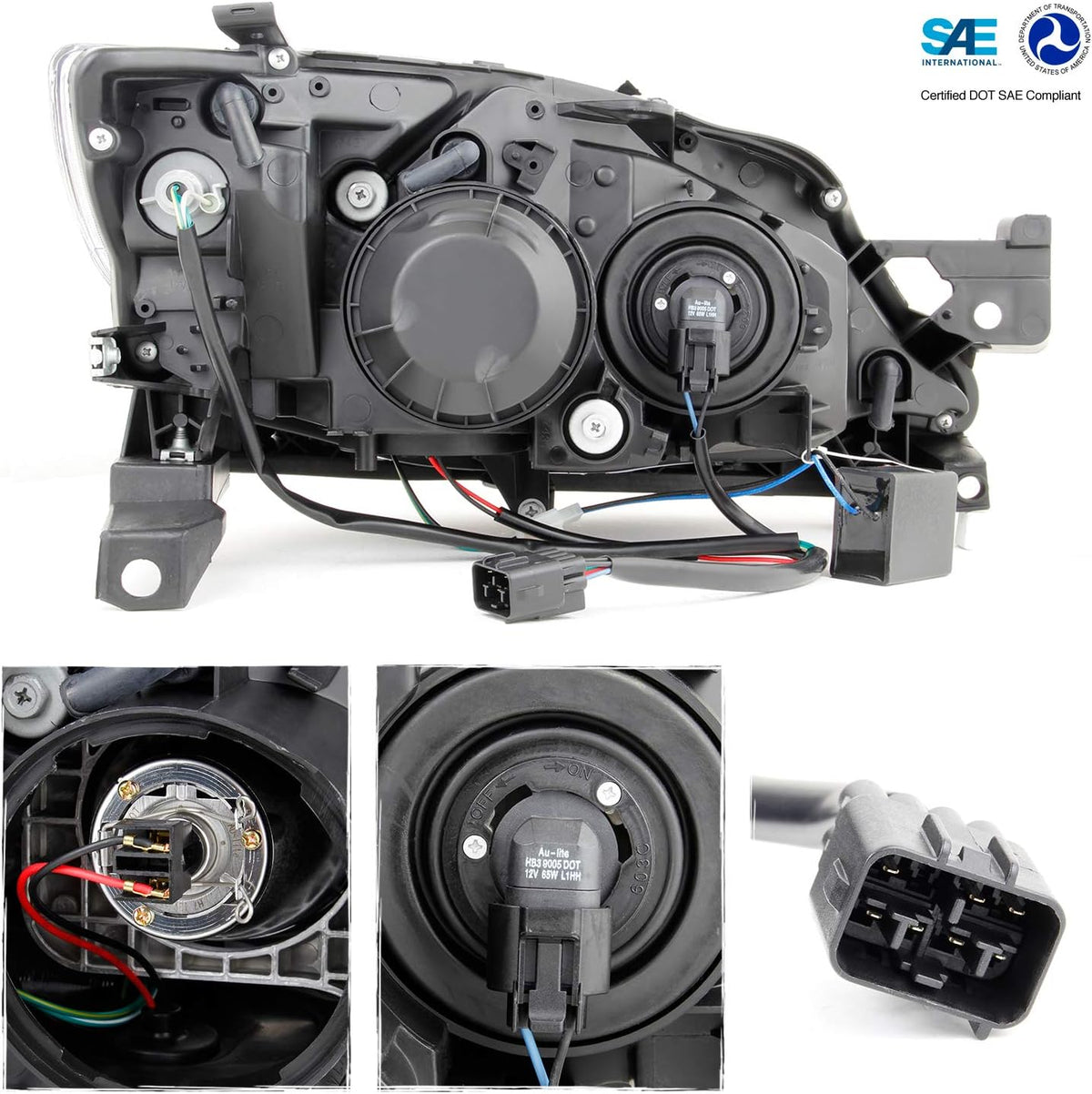 Black Projector Headlights H79041