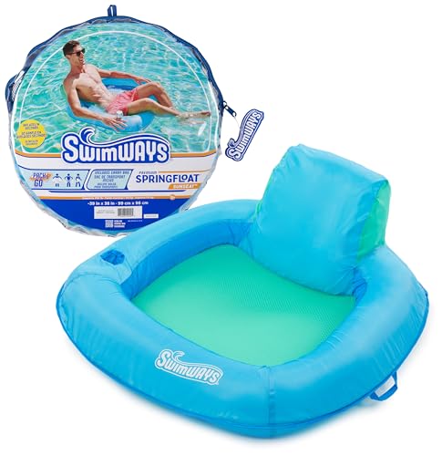 Inflatable Pool Float Chair Sky Blue V796
