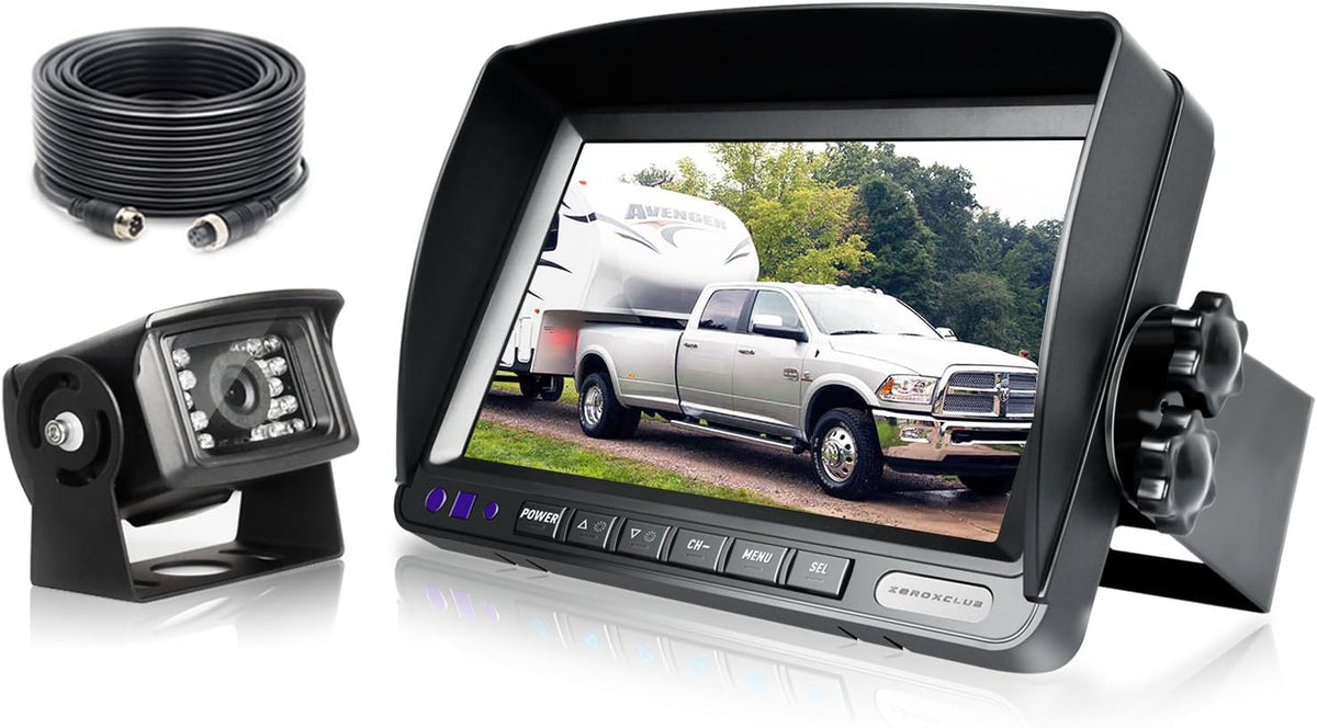 HD Wired Backup Camera System Kit with 7" LCD Monitor E75879