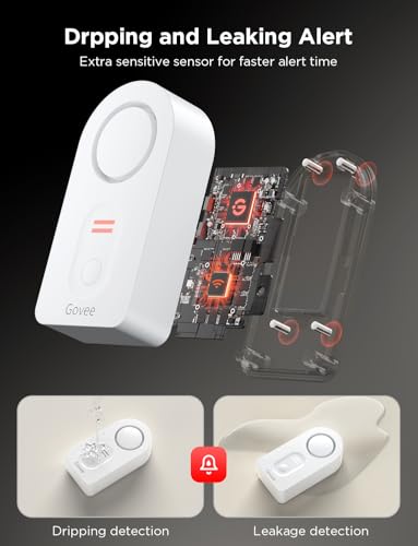 WiFi Water Leak Detector 3 Packs T6427