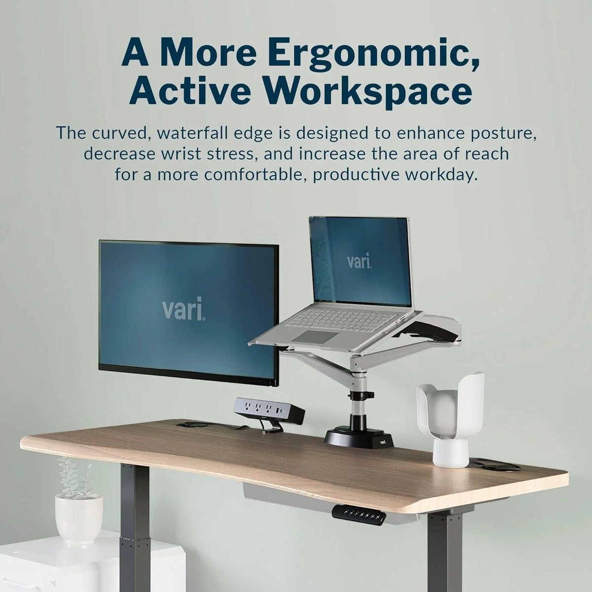 54” x 26" Ergonomic Height Adjustable Standing Desk J2117