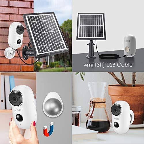 1080p Wireless Battery Security Camera with Solar Panel E948