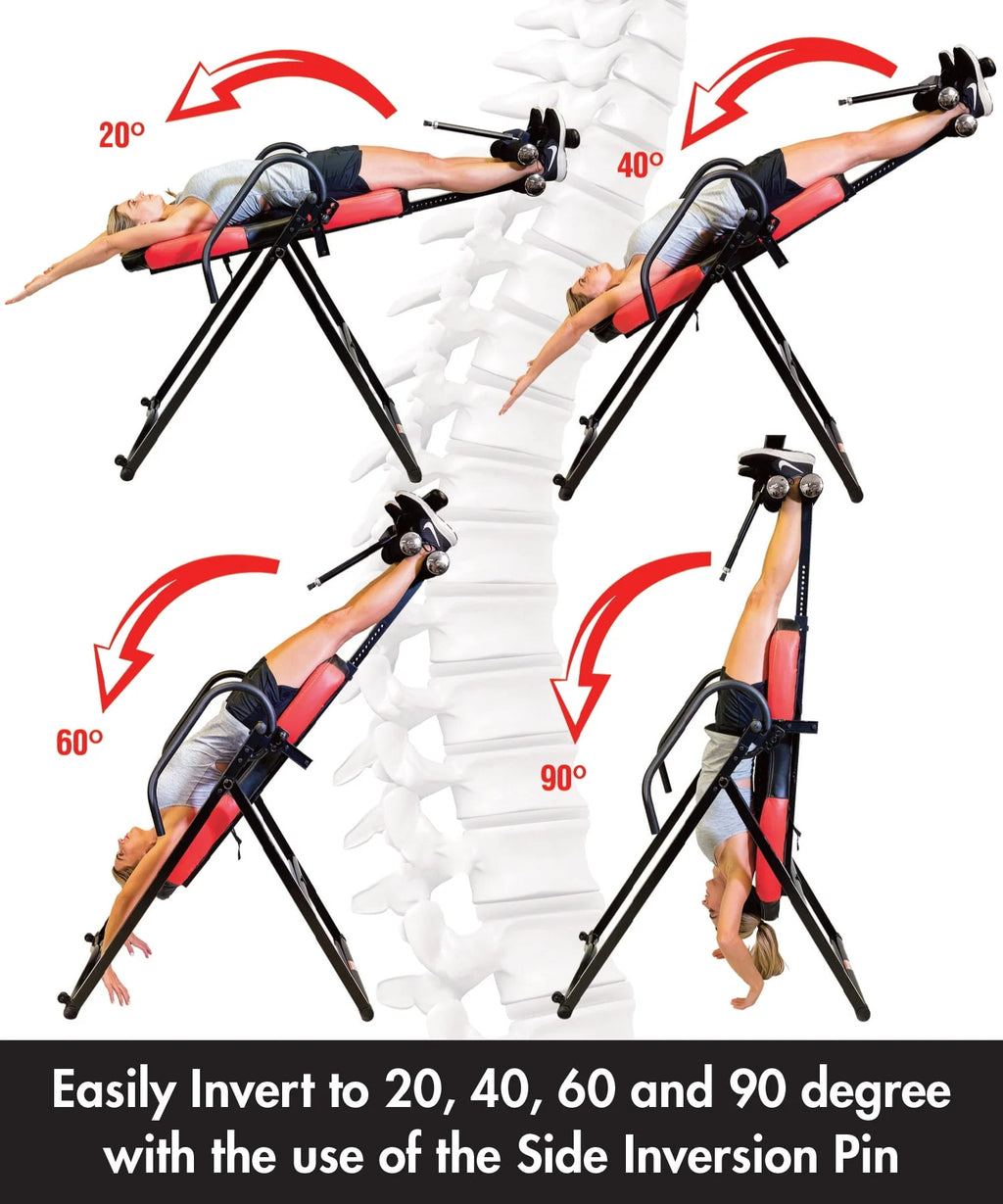 Blue Heat and Vibration Massage Inversion Table E912