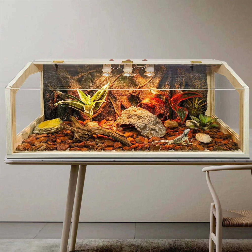 68 Gallon Reptile Terrarium Tank with Roof Door D69992