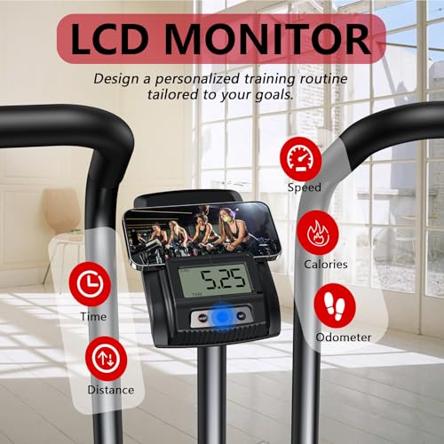 Air Resistance Exercise Bike with Dual Action Handlebars M398663
