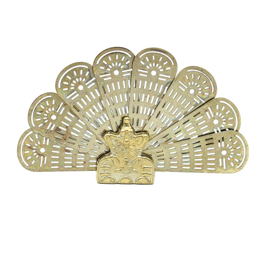 Miniature Metal Fireplace Fan For 1/12 Scale Dollhouse Accessory R365635
