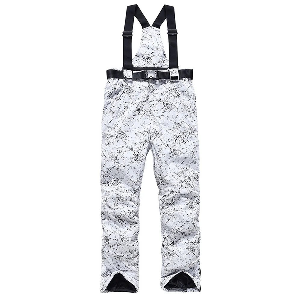 Waterproof Ski Pants with Adjustable Waist and Reinforced Knees V34297