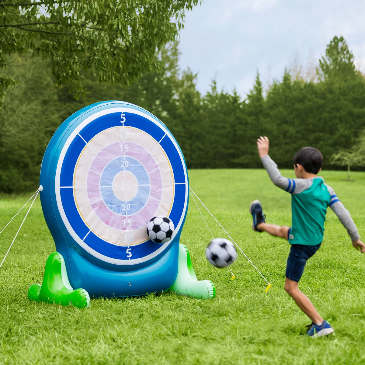 57-Inch Inflatable 2-in-1 Darts and Soccer Game B15279