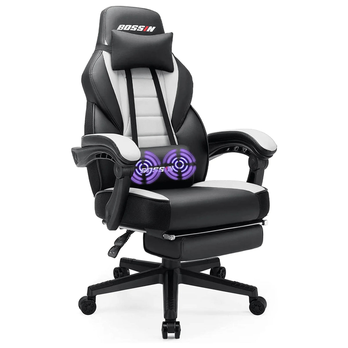 Gaming Chair with Footrest and Massage G164087