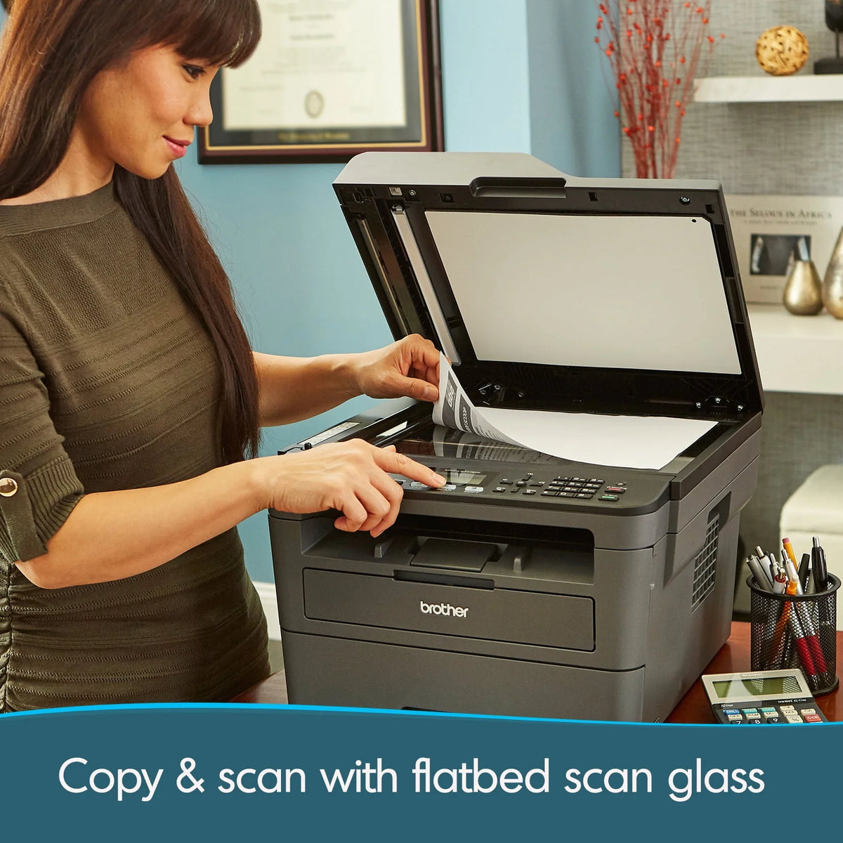 Restored Compact Laser All-in-One Printer, Wireless Duplex Printing A15314