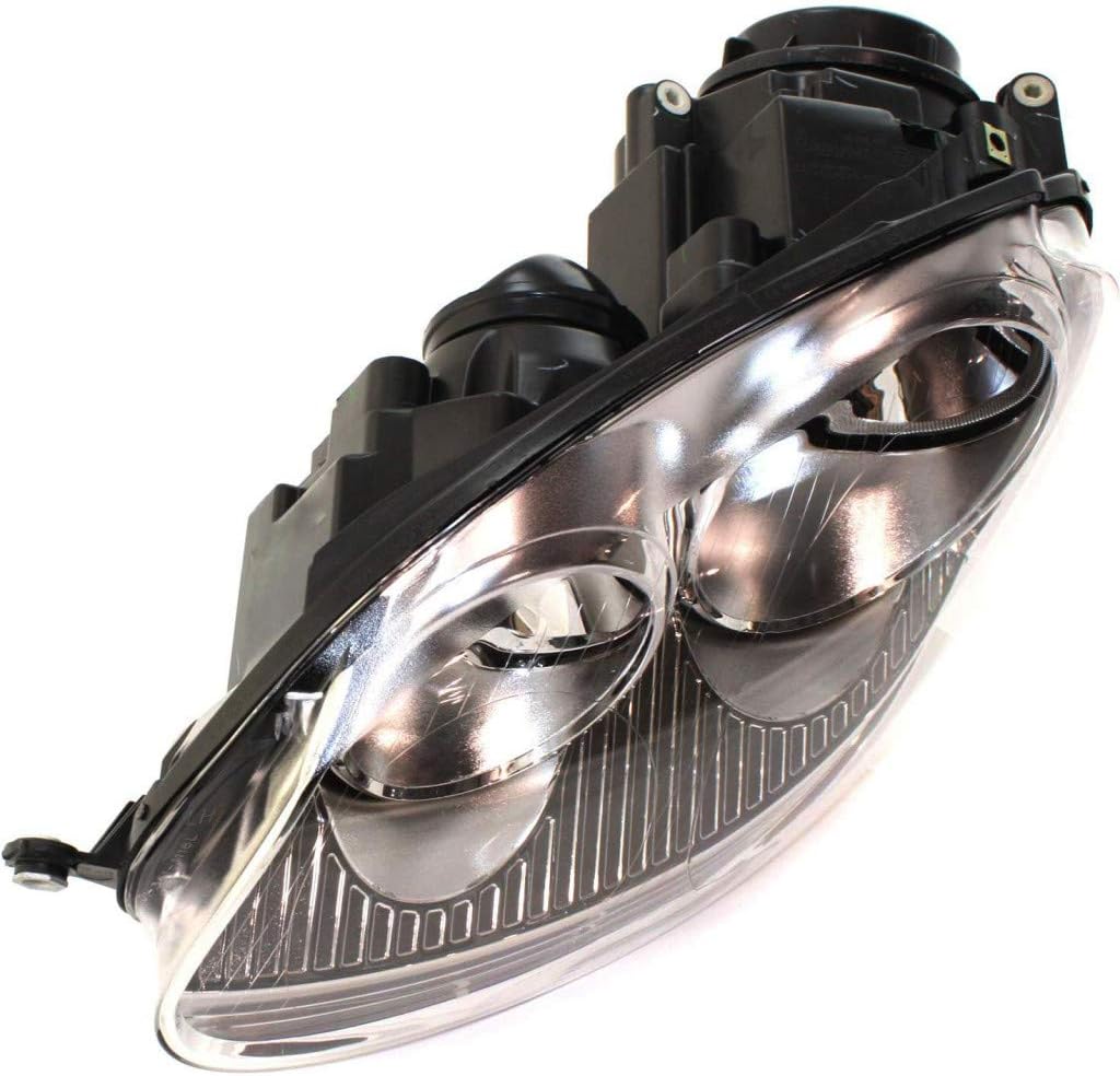 Driver Side Halogen Headlight for Volkswagen Jetta Rabbit 2006-2009 E55056
