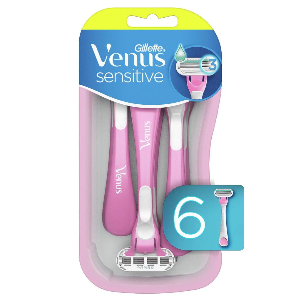 Women's Disposable Razor, 3 Count, Pink U609