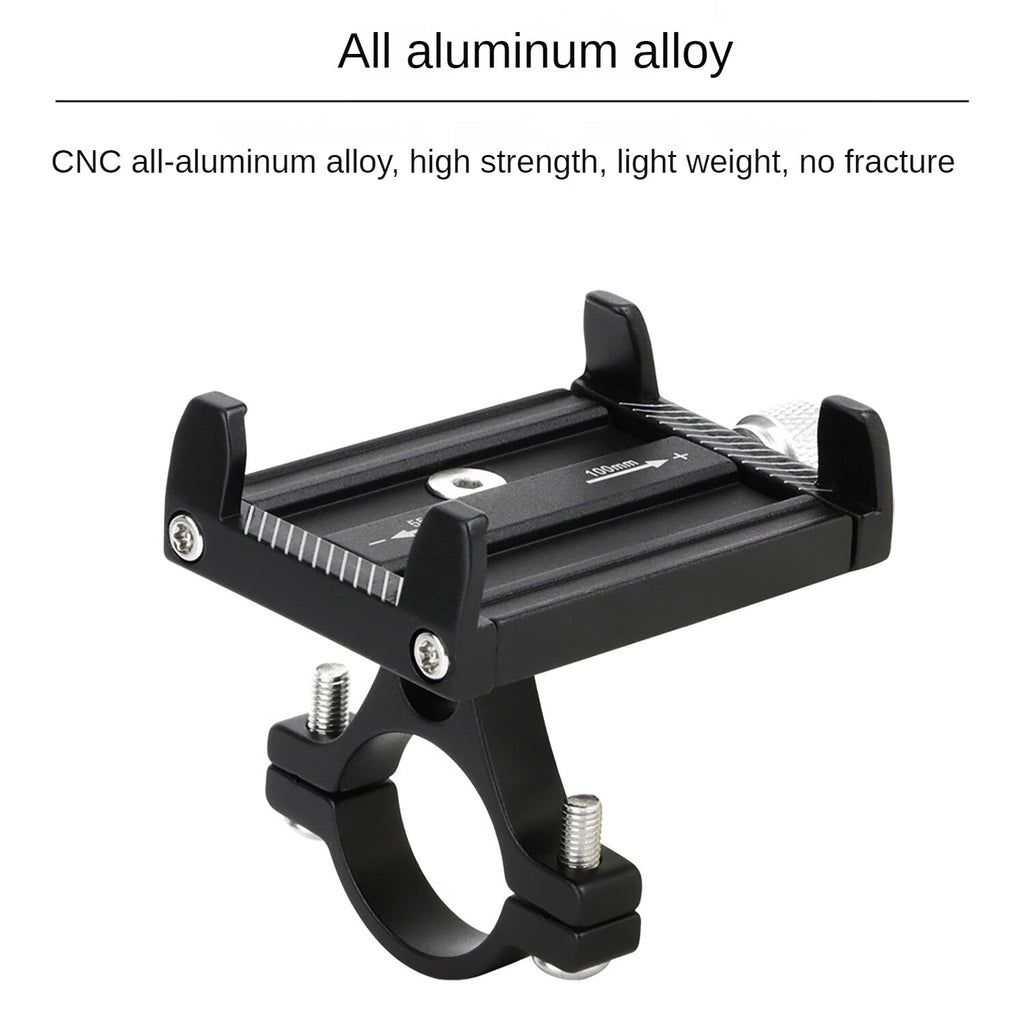 Black Metal Mobile Phone Holder for Motorcycle Scooter O99412