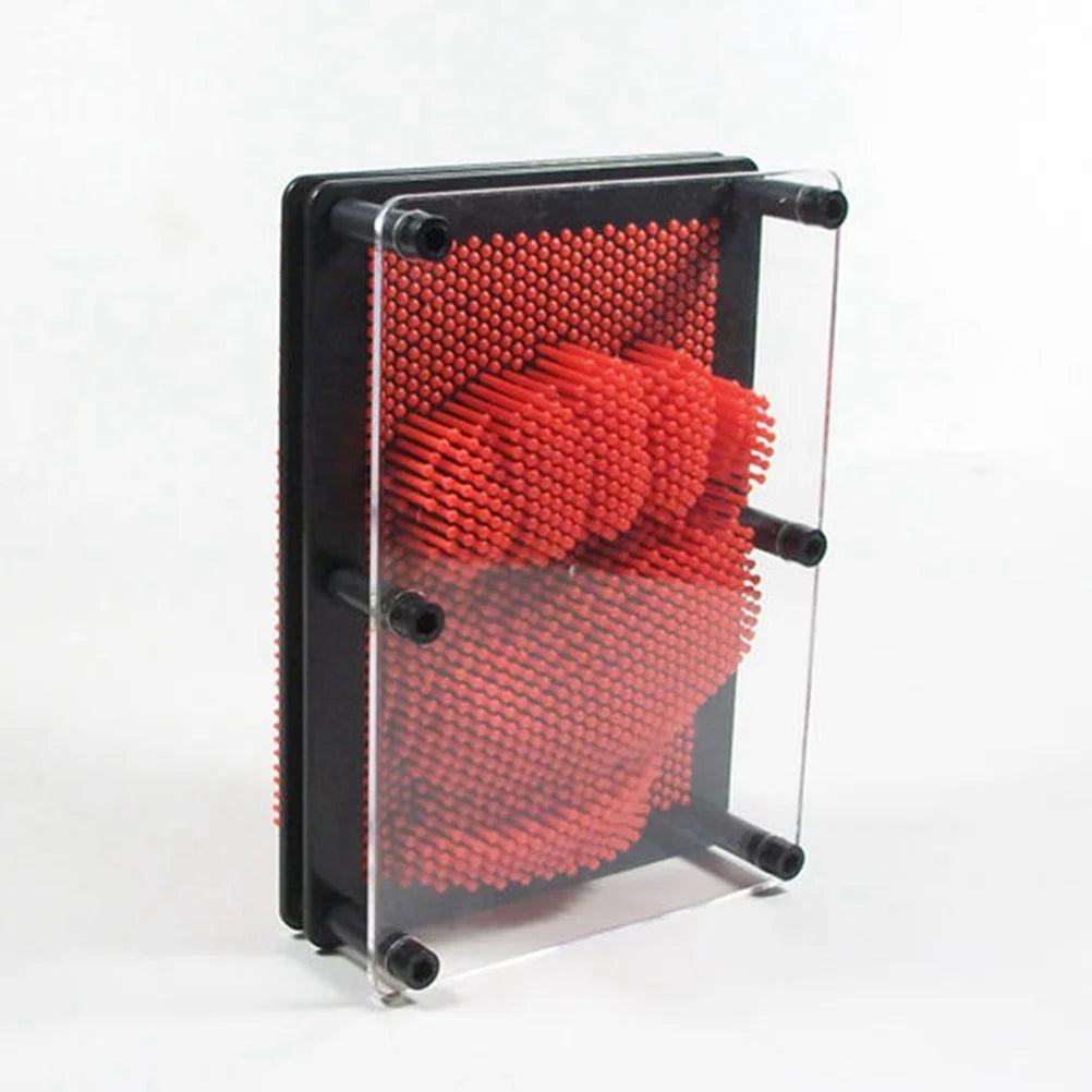 Red Large Size 3-Dimensional Pin Art Board Toy N805