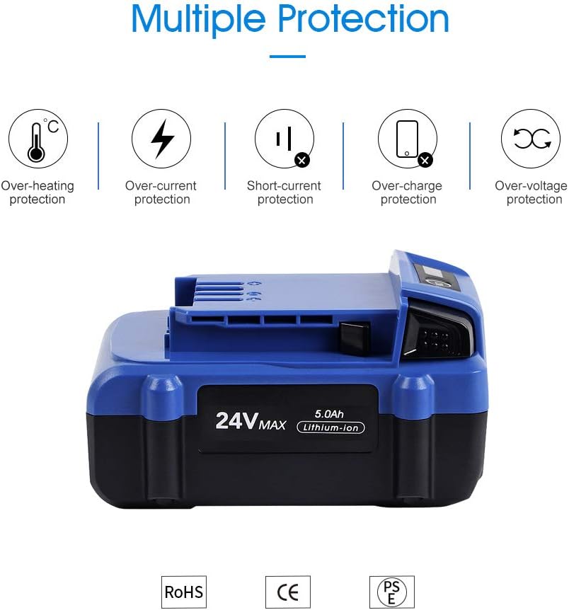 24V 5.0Ah Lithium Ion Cordless Tools Battery 2Pack C263