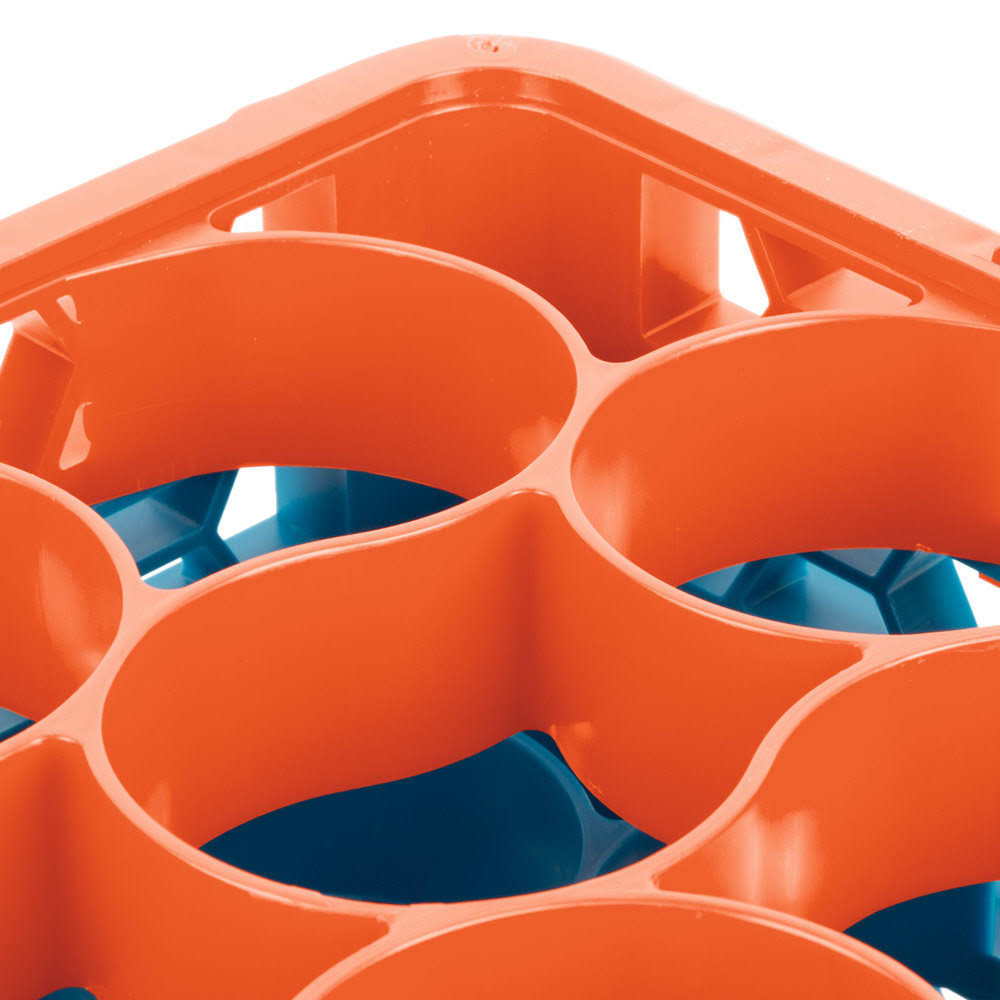 Orange Color-Coded Glass Rack with 5 Extenders A615439