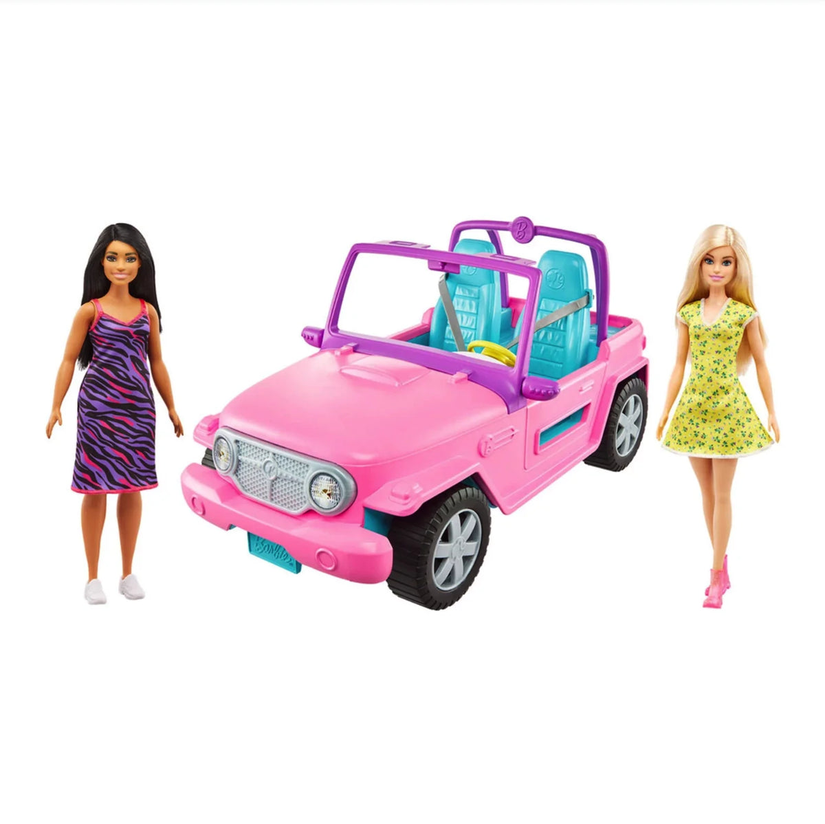 Barbie & Friend Vehicle Toy - 2 Piece T24611