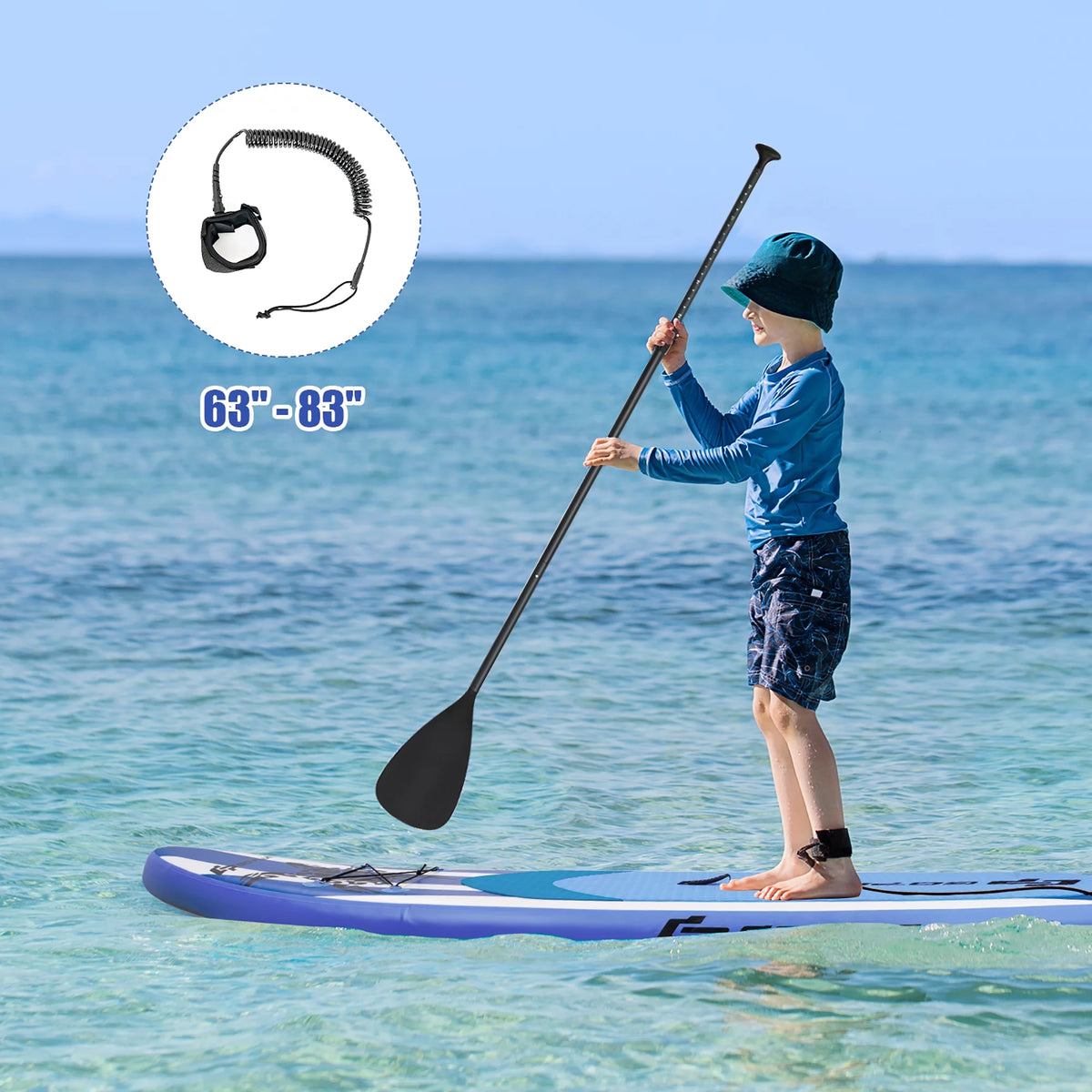 10.5' Inflatable Stand Up Paddle Board with Carry Bag W87022