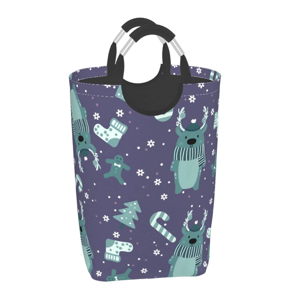 50L Rectangular Laundry Hamper with Aluminum Handles U1089