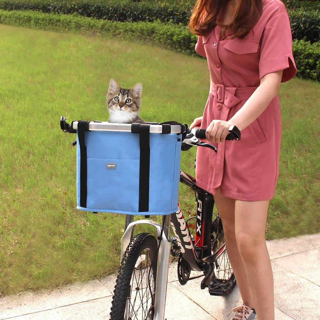 Folding Detachable Bicycle Handlebar Basket B371201