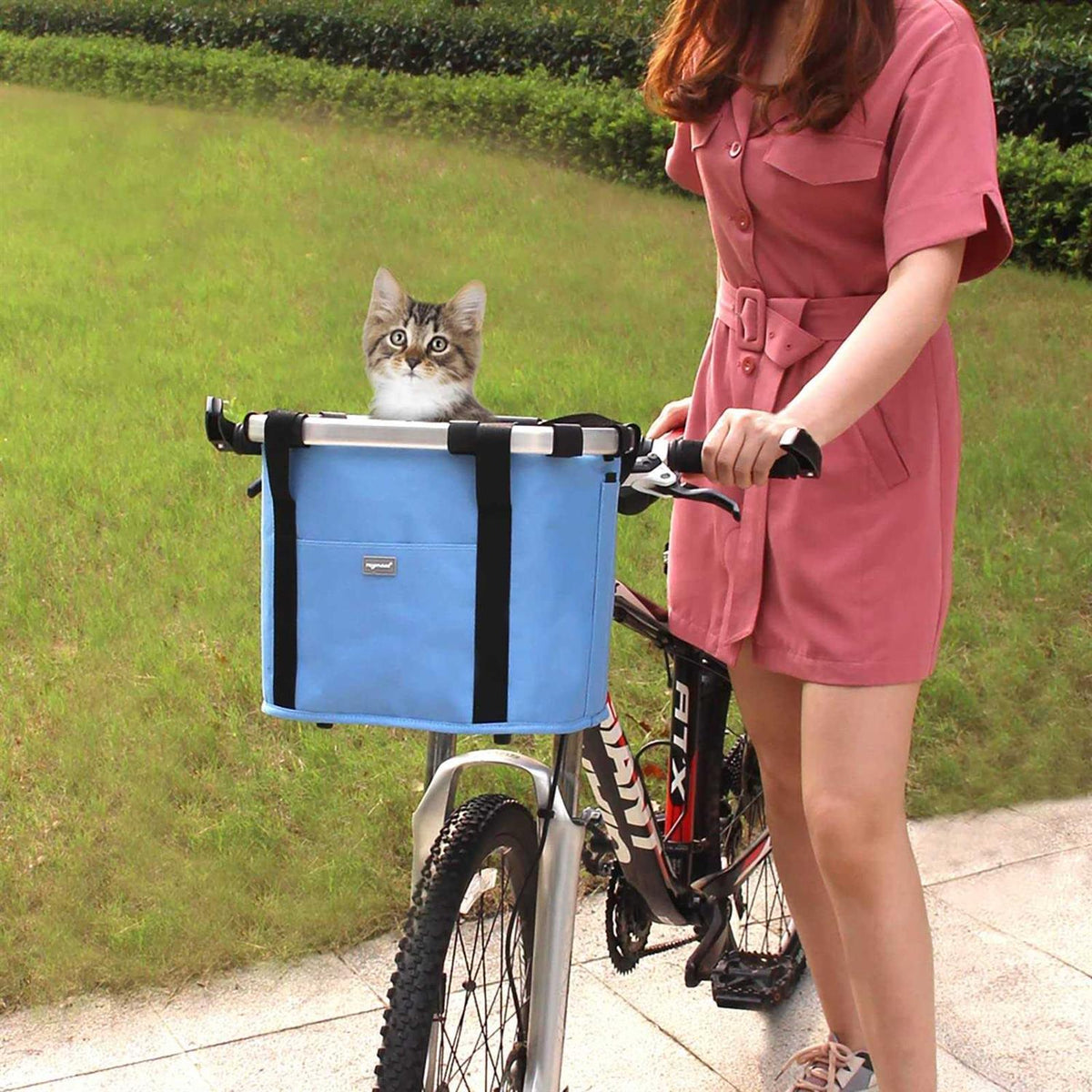 Folding Detachable Bicycle Handlebar Basket B371201