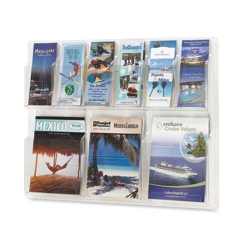 6-Pamphlet and 3-Magazine Literature Display Rack V586523