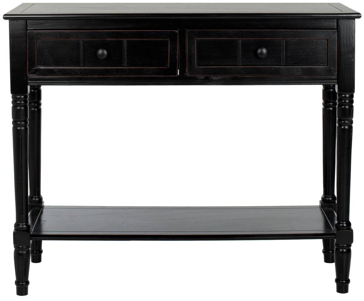 2 Drawer Distressed Cream Console T342