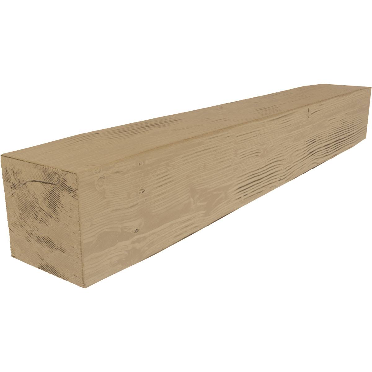 Sandblasted Faux Wood Fireplace Mantel, Natural Pine B37922