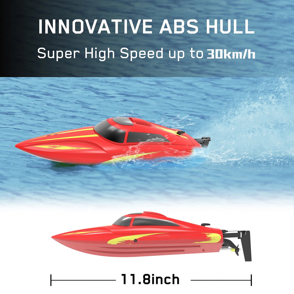 Remote Control Boat 30kmh High Speed 2.4GHz with 2 Battery K289623