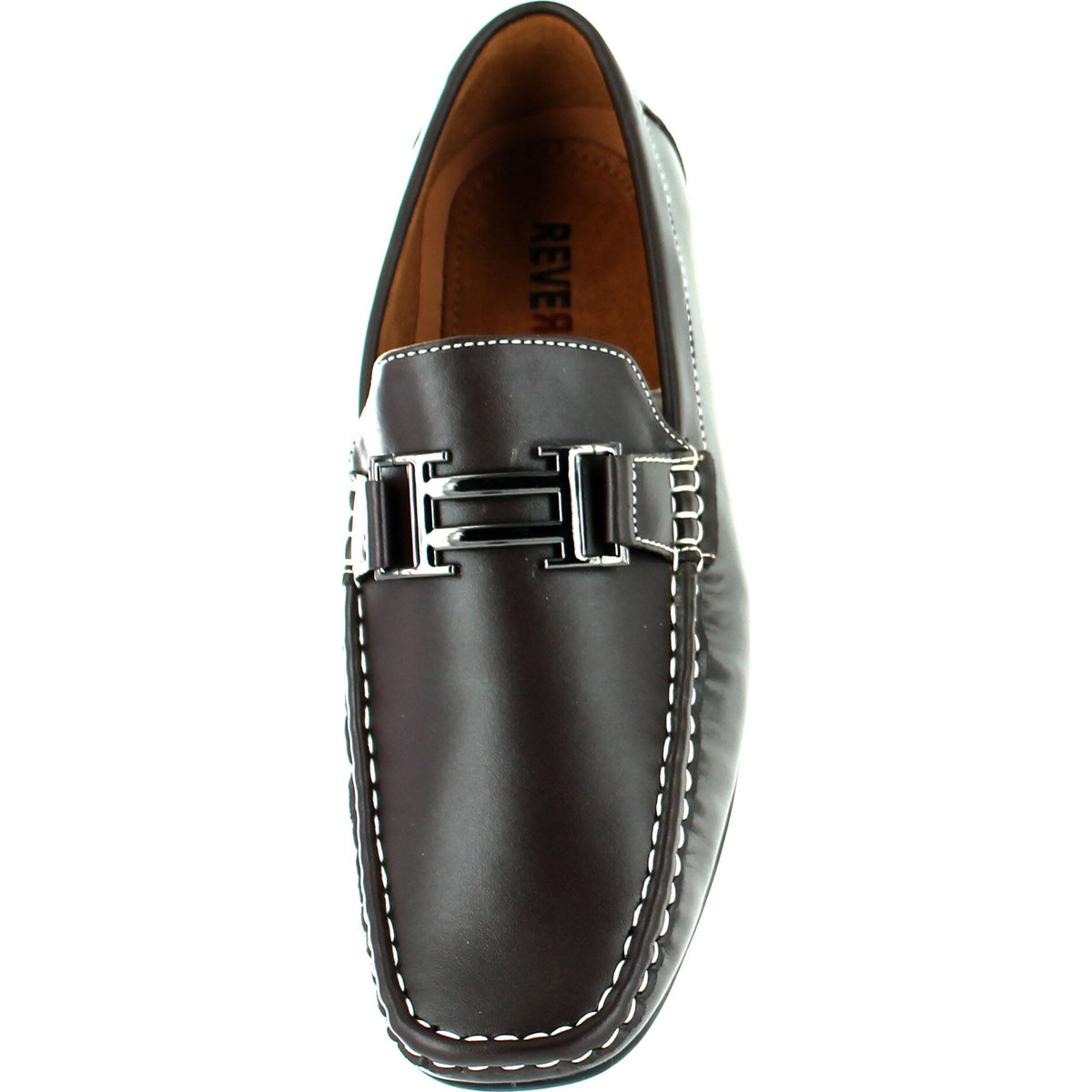 Mens European Style Casual Loafers with Chain V315683