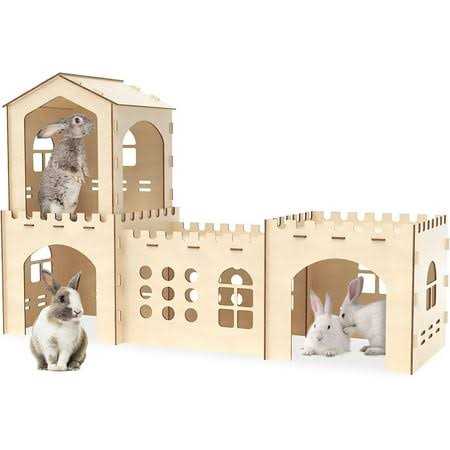 Extra Large Wooden Rabbit Hutch V60841