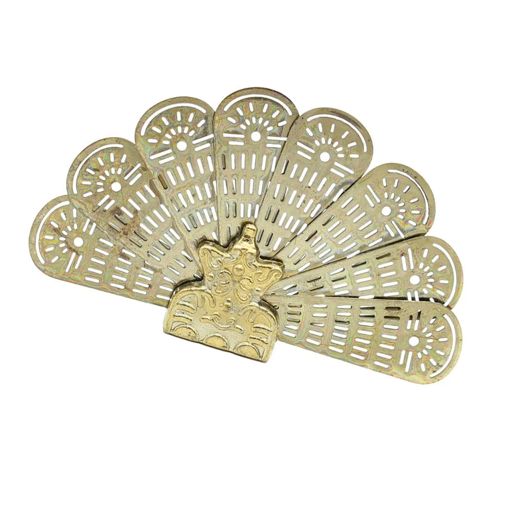 Miniature Metal Fireplace Fan For 1/12 Scale Dollhouse Accessory R365635