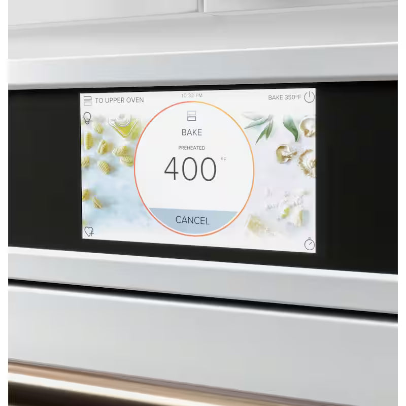 30 in. Smart Double Electric Wall Oven with Convection Self-Cleaning in Matte White X641