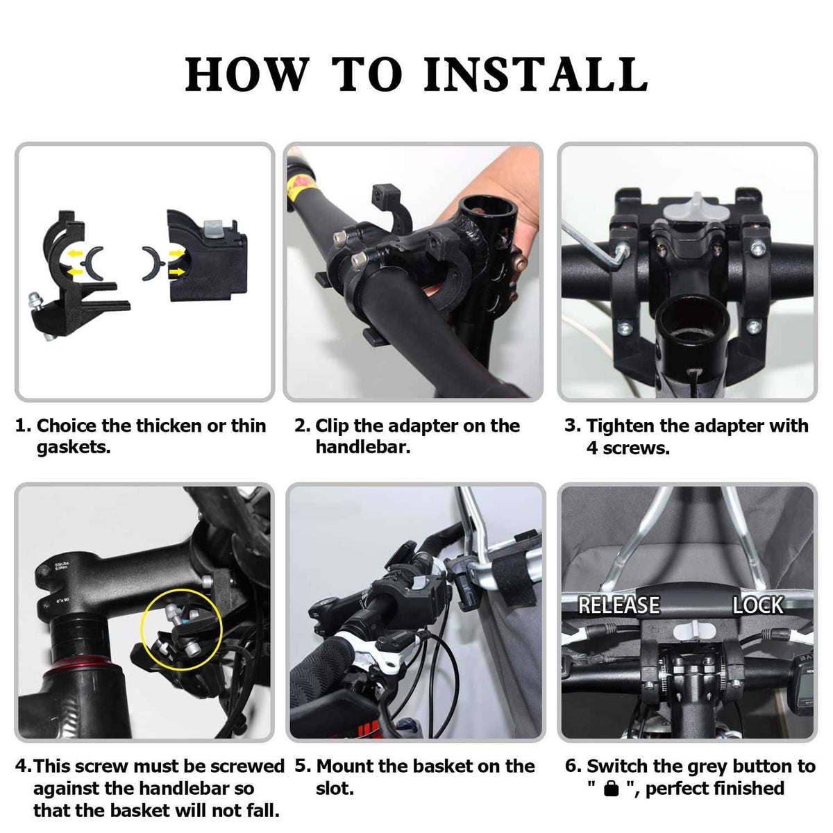 Folding Detachable Bicycle Handlebar Basket B371201