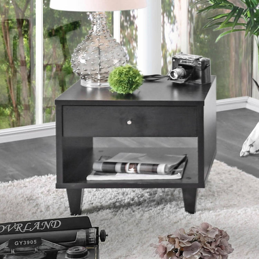 Espresso 1-Drawer End Table C9300