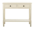 2 Drawer Distressed Cream Console T342