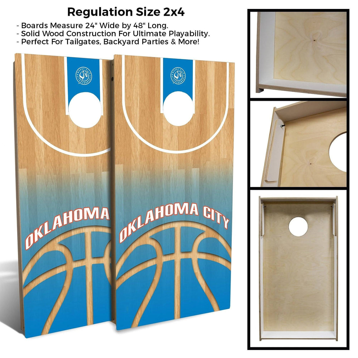 Cornhole Board Set with Lights & Case J588691
