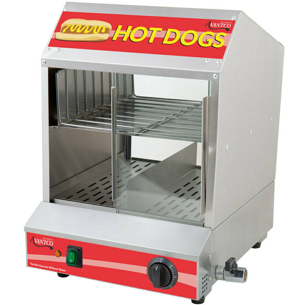 40 Bun Hot Dog Steamer Commercial Warmer Stand 120V C549