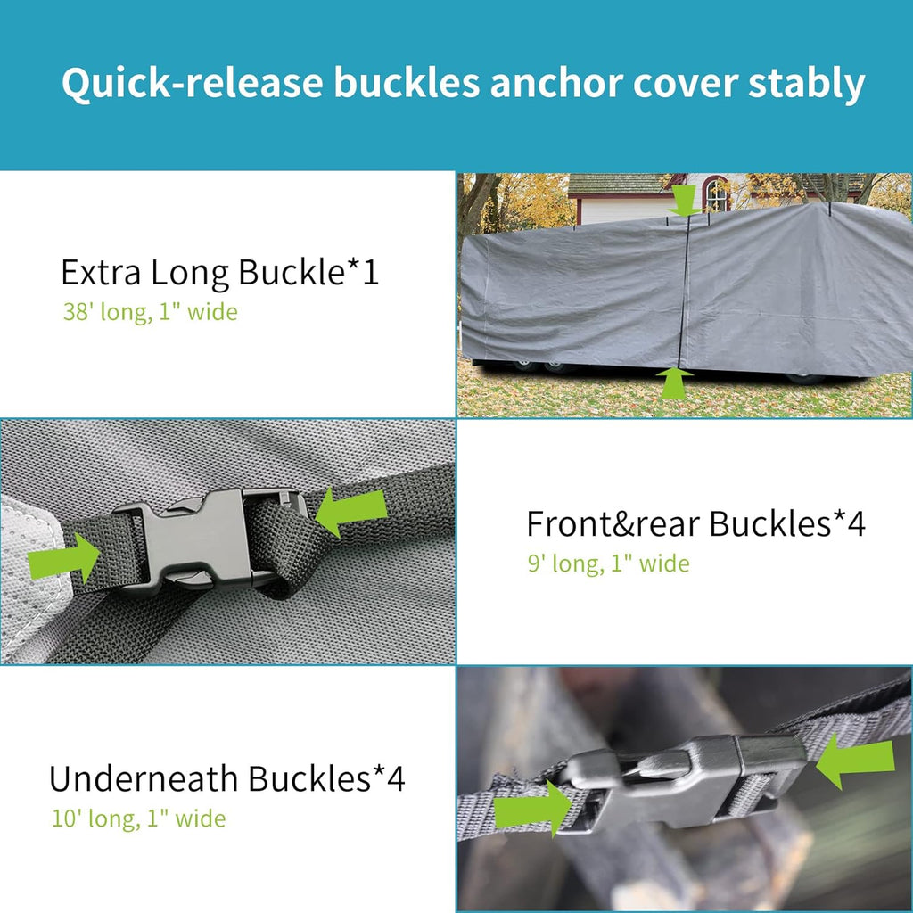 Class A RV Cover for 30-33’ with Side Door Access U824
