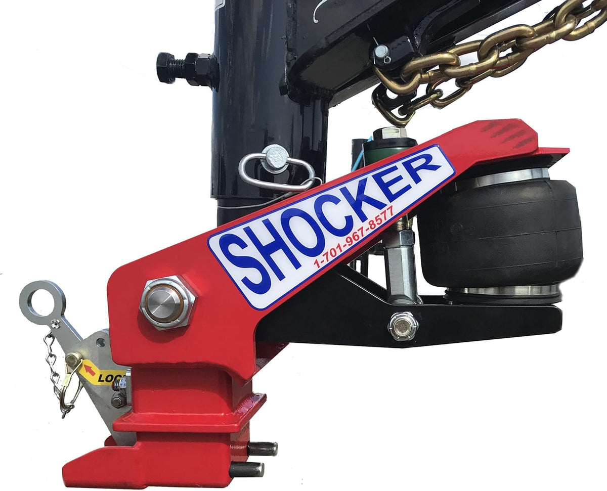 Gooseneck Air Hitch & Coupler, Round 3-15/16" Angled Pin 30K Coupler 9" Offset O352171