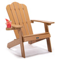 Brown Adirondack Chair with Cup Holder Z924