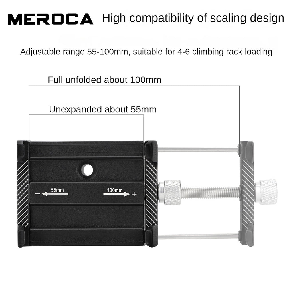 Black Metal Mobile Phone Holder for Motorcycle Scooter O99412