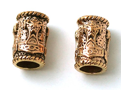 Bronze Beard Beads Rings T163