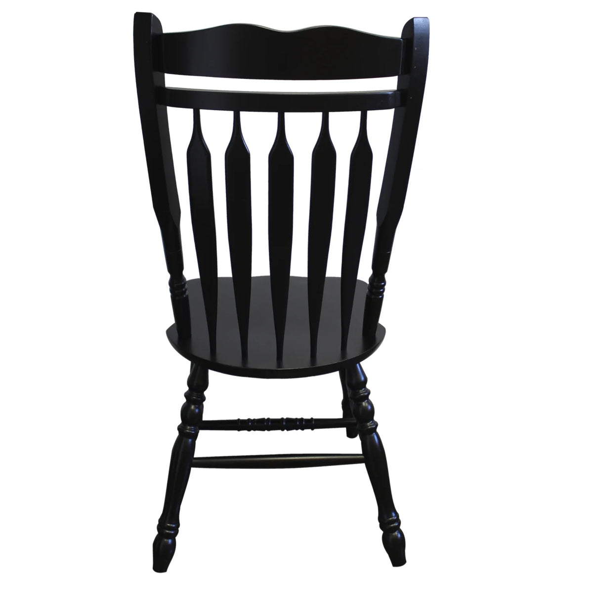 Black Wood Dining Chairs Set of 2 D6644