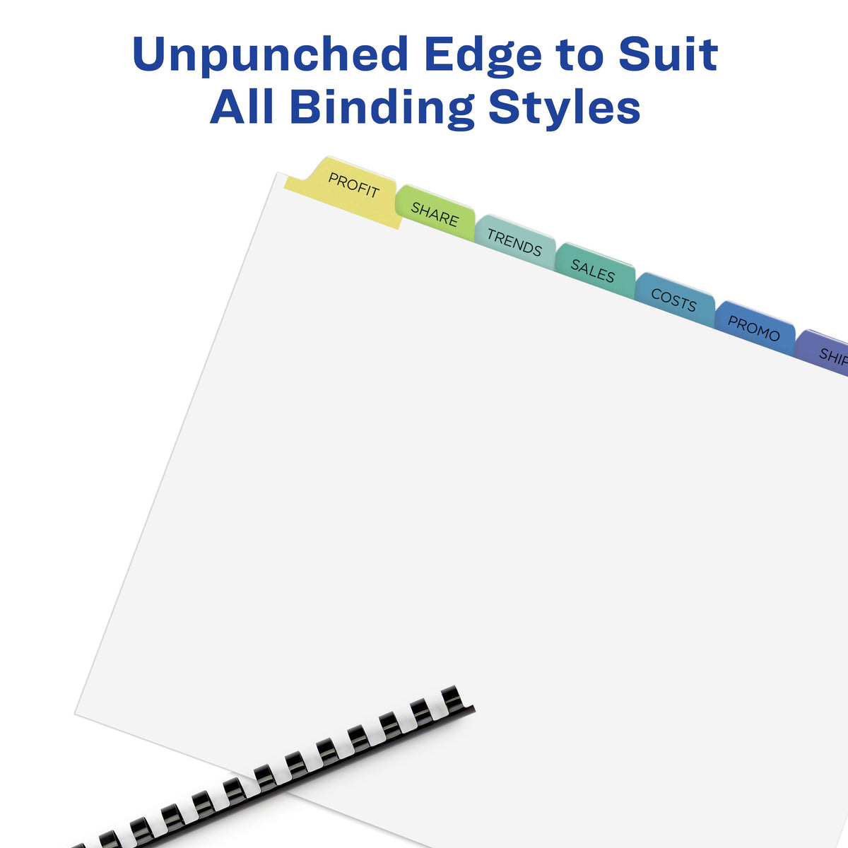 Clear Label Unpunched Dividers, 8-Tab, Ltr, 25 J26820