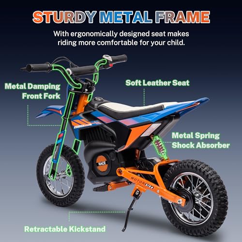 24V 250W Kids Electric Dirt Bike with Air-Filled Tires F3632