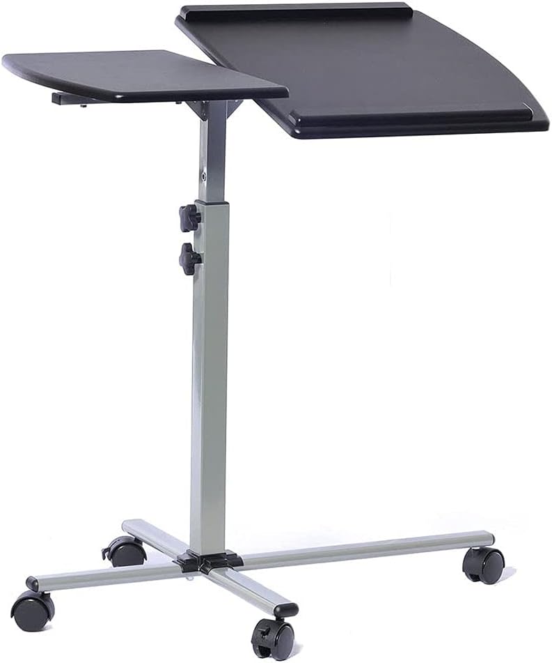 Graphite Rolling Adjustable Laptop Cart, Pack of 2 Z751885