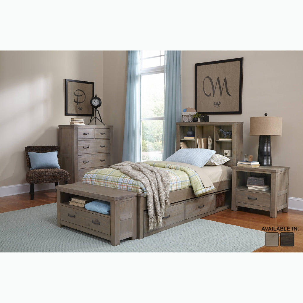 Twin Bookcase Bed O8775