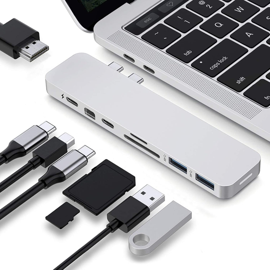 USB C Hub Adapter with 4K HDMI, microSD/SD Card Reader E1223